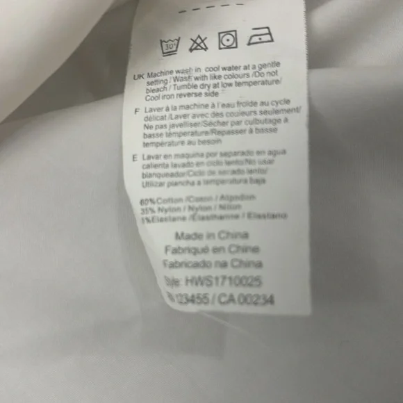 HALSTON Bell Sleeve White Top - Picture 5 of 10